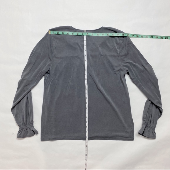 Lucky Brand Long Sleeve Top, Gray, M - Picture 12 of 12